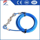 15FT Dog Tie Out Cable Medium size Blue color