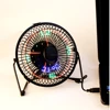 USB Table Fan with LED Clock and Temperature Display