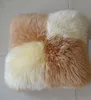 factory price good cheap sheepskin throw pillow plush cushion cover