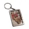 Metal rectangle photo frame key holder chain with digital picture frame
