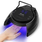 One-Stop Service Uv Polish Belle 48W Cordless Rechargeable UV LED Gel Nail Polish Curing Lamps with Hand Grip Adjustable Base