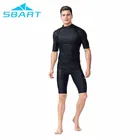 2017 summer new arrival men short sleeve rashgurd shark skin waterproof swim shirt quick dry diving suit