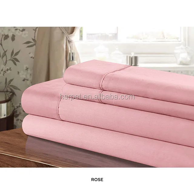 1800 t microfiber bed sheet set