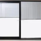 Thermal Break Aluminum Double Glazing Sliding Window With Blind Built Inside Glass