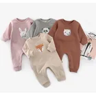 2018 Autumn Baby Rompers Korean Style Cartoon Animal Pattern Baby Clothes Casual Children Clothes