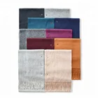New Design Women Shawl Winter Warm Custom Solid100% Plain Wool Scarf