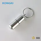 Colorful Pill Box Key Chain Waterproof Aluminum Metal For Dry Herb