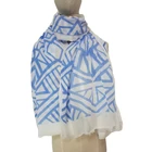 Turkey Scarf Black White Color Cheap New Sales Ladies Shawl With Eyelash Fringe