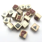 woodwork art handmade wooden stamps made in China