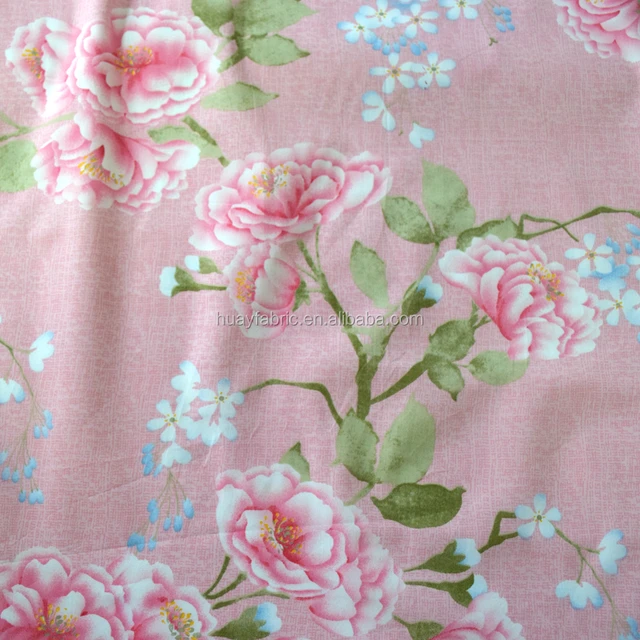 2017 high quality flower cotton printed fabric woven technics