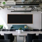 Magwall high quality wood grain border black magnetic board PVC writing blackboard stickers