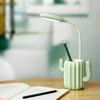 Living Room Wireless Study Reading Pen Holder Table Led Light Touch Control Dimmable Battery Operated Desk Lamp With Pen Holder