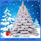 4ft-8ft artificial traditional flocking christmas tree PVC snowing christmas tree decoration