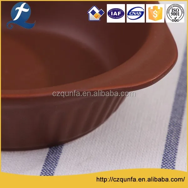 Factory China ceramic christmas bakeware with handle