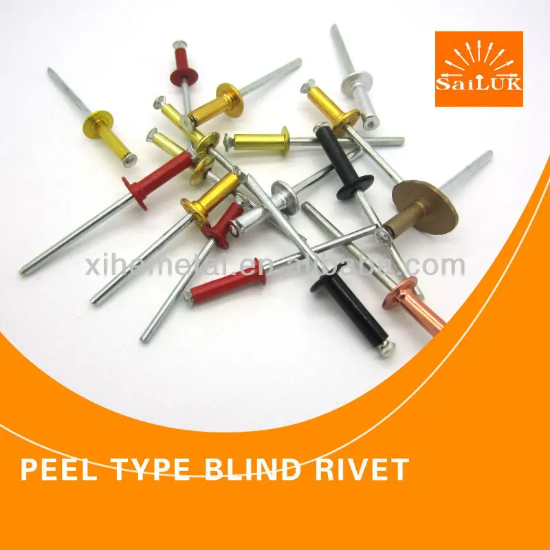 Peel Aluminum Rivets/different Type Of Head Style Decorative Rivets