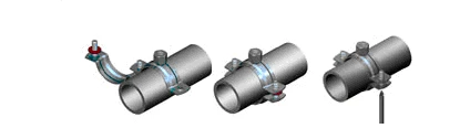 Welding type clamps M8+ without rubber