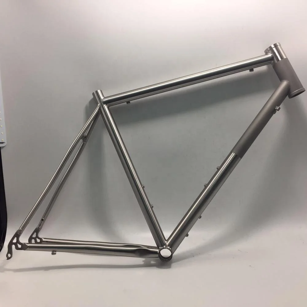 Caliper brake titanium road bike frame with cable stop for routing, View titanium road bike 