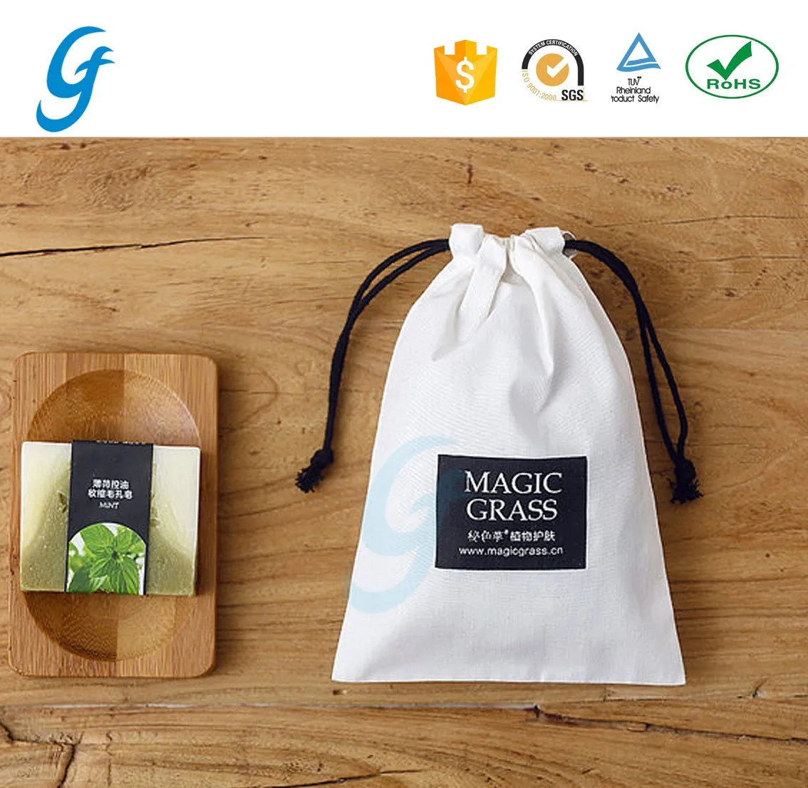 dust canvas bag cloth bag cotton muslin pouch gift drawstring