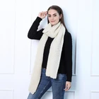 New Design Extra Long Knitted Mohair Scarf Shawl