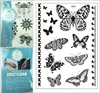 many sizes butterfly temporary tattoo sticker lace tattoo can mixed batch j024