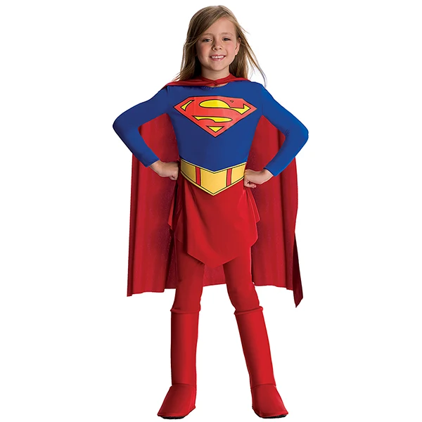 Fabrika sıcak satış supergirl kostüm çocuklar