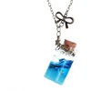 New Design Glass Bottles Creative Handmade Glass Cover Pendant Necklace Wishing Bottle Necklace For Ladies