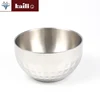 High quality double wall stainless steel round diamond shape rice soup bowl