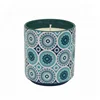 Luxury 200g soy candle in ceramic jar with metal lid