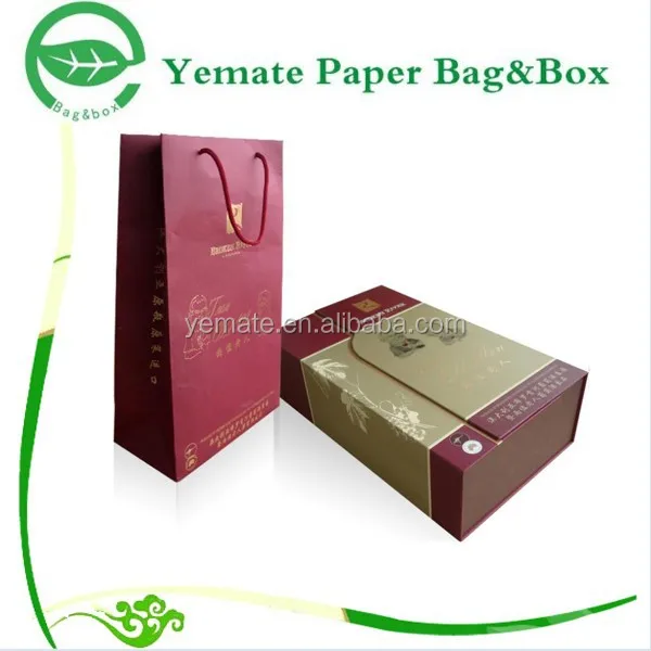 china wine packaging gift box bag