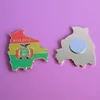 Wholesale Custom Bolivia Map Metal Fridge Magnets/Metal Sticker Fridge Magnet