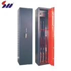 High security open after turn L handle large metal gun safe box cabinet locker with mechanical lock