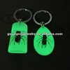 fashion luminous insect wedding keychains souvenir crafts antique key chains