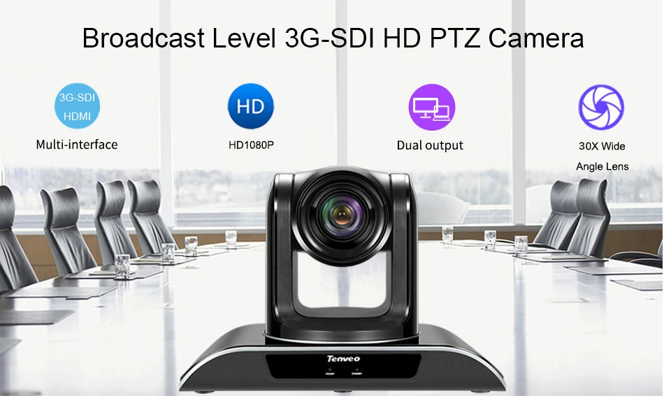 30x zoom SDI video conference camera