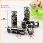 Cheap Custom Strong-spring Metal Double-hole Cord Lock for Garments/Bags