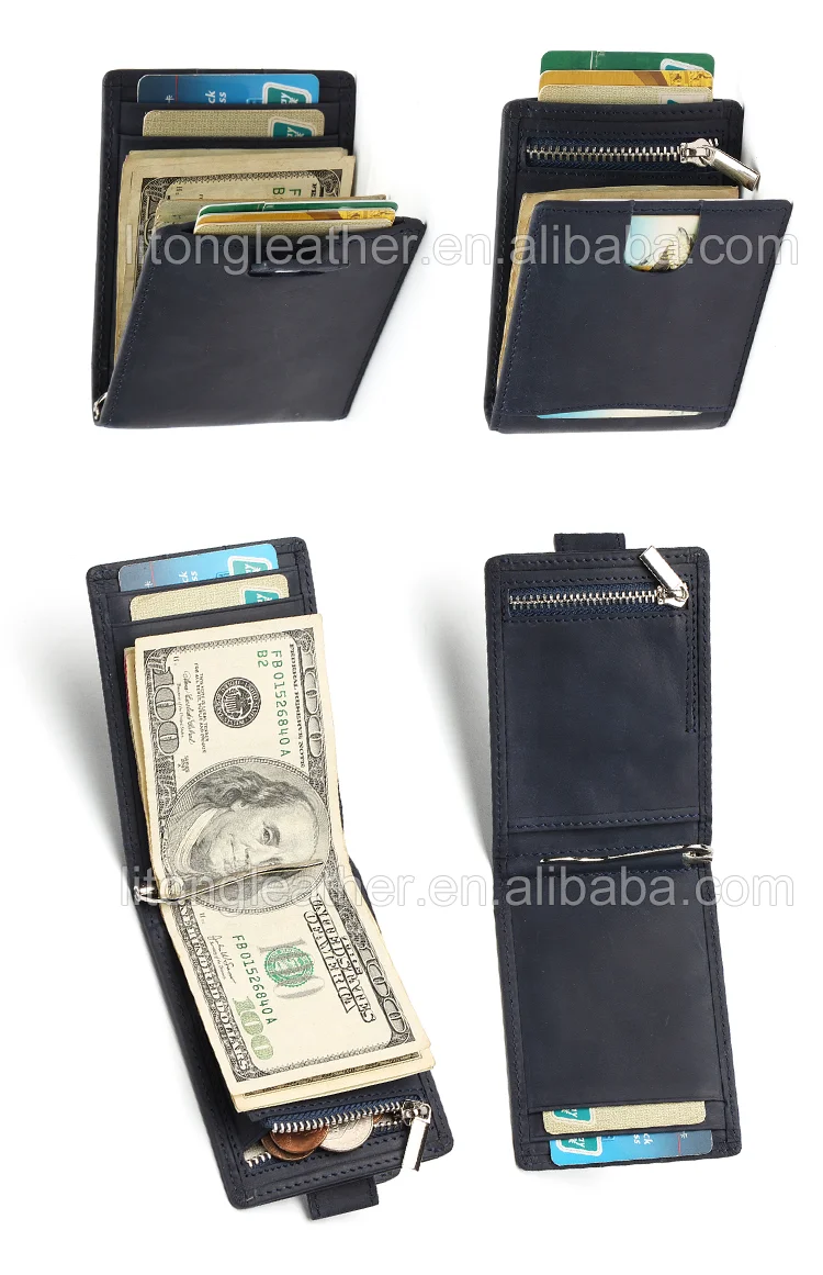 manufacturer custom bifold thin front pocket metal money clip