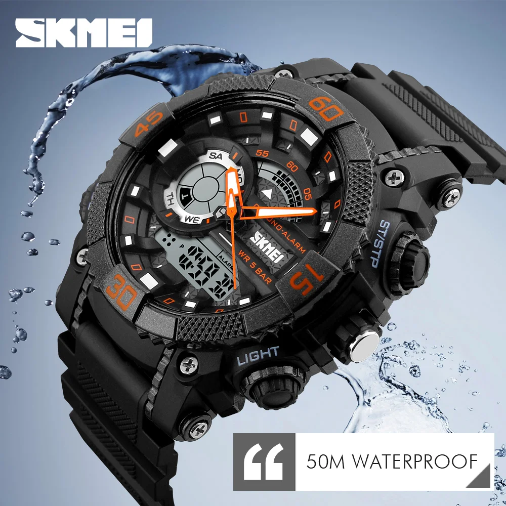 SKMEI 1228 my brand name logo custom printed watch dual time zone watch digital quartz sport watch for men.jpg