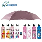 Factory wholesale 3 fold water bottle custom made umbrella
