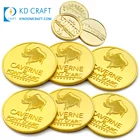 Wholesale cheap custom make your own blank metal embossed logo commemorative gold souvenir 3d challenge coin for sale