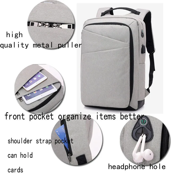 Oem cheap business school 15.6 inch college men laptop backpack bag