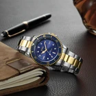 Men Heavy Stainless Steel Back Quartz Wristwatches Diver Watches For Man