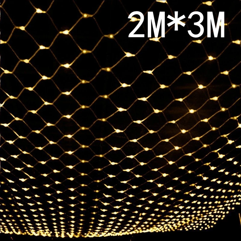 3m X 2m 192 Led Fairy Lights Fishing Net Mesh String Xmas Party