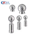Rotary tank cleaner spray cleaning ball