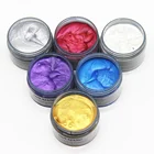 New Fashion Silver Color Modeling Disposable Washable Color Wax Clay Hair Styling Products