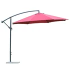 outdoor hanging banana umbrella waterproof cantilever garden beach patio sun canvas parasol iron restaurant umbrella