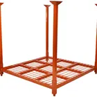 Collapsible steel metal pallet tire storage rack