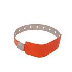 HF One-Off Label RFID Wristband For Hospital PVC Coated Paper Tag