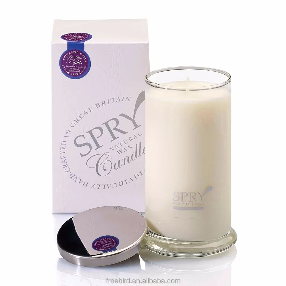 wholesale scented large white plain glass jar candles in bulk