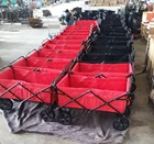 4 Wheels Mobile rolling storage organizer mover utility outdoor folding carts four wheel folding cart