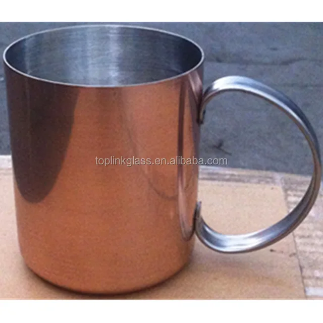 teaware water coffee mug bronze gold metallic cup mug 14 oz 2018