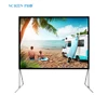 fast fold projector screen double sided projector screen easy folding projector screen with portable flight case